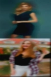 Woman looking cocks webcam